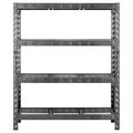 Gladiator Rack Shelf, 7200 lb Capacity, 4Shelf, 60 in OAW, 18 in OAD, 72 in OAH, Hammered Granite GARS604TEG